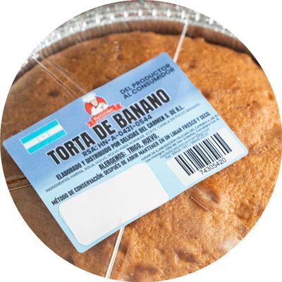 Torta de banano f.e.c