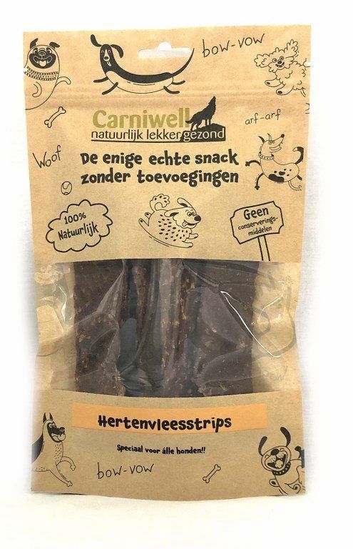 Carniwell Hertenvleesstrips 100g