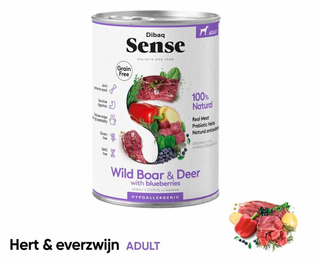Dibaq Sense Nat Hondenvoer - Wild zwijn &amp; Hert