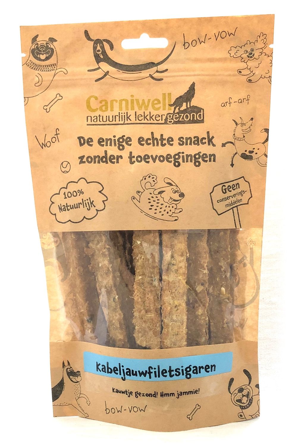 Carniwell Kabeljauwfiletsigaren 100g