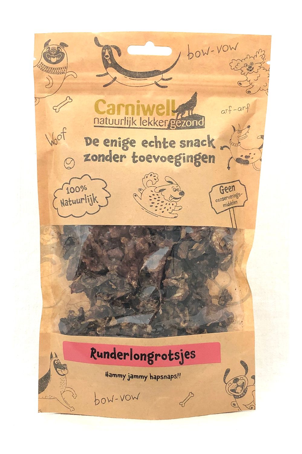 Carniwell Runderlongrotsjes 100g