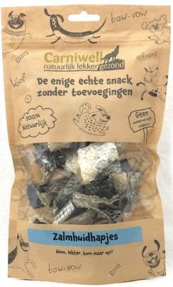 Carniwell Zalmhuidhapjes 50g