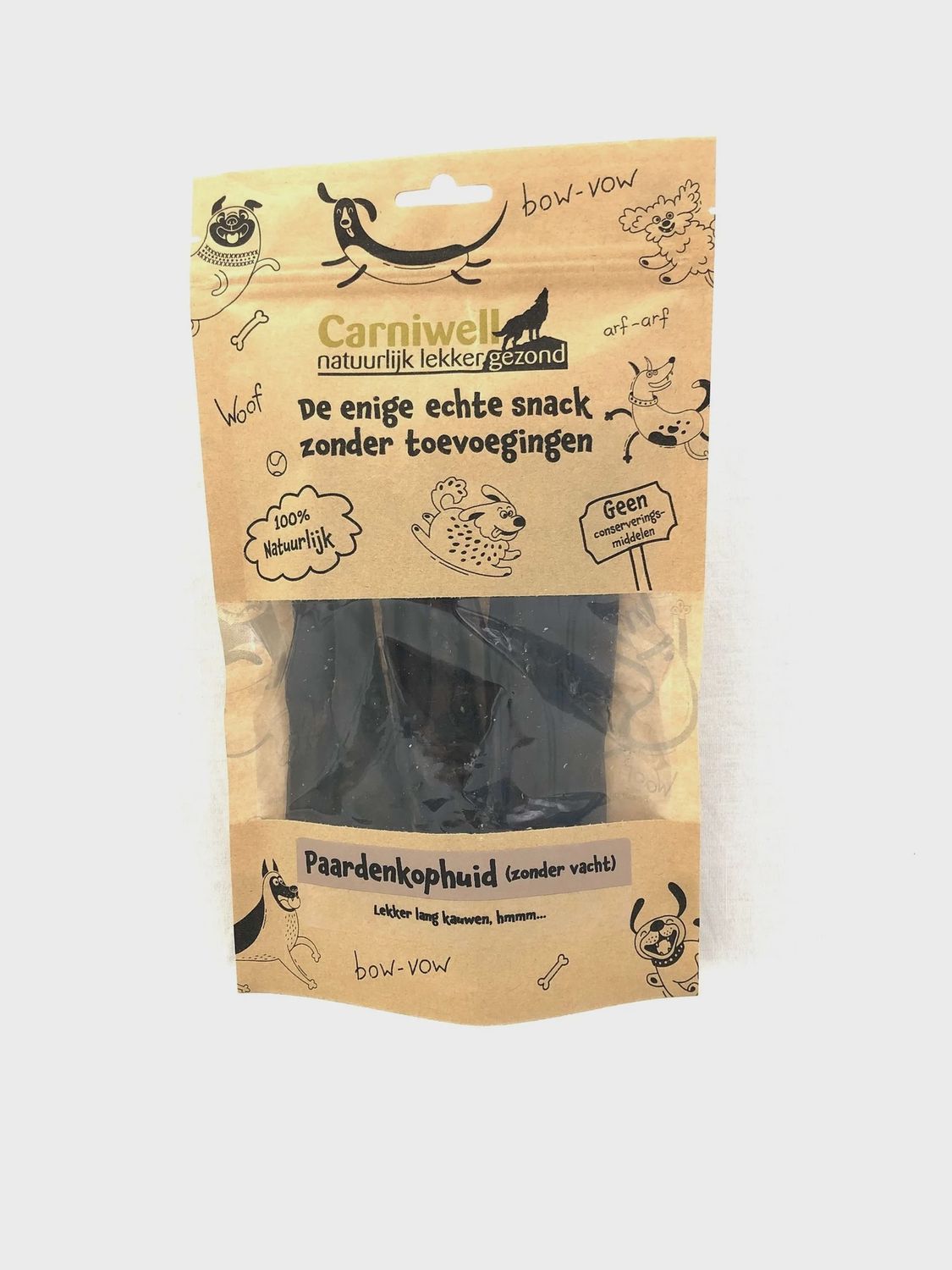 Carniwell Paardenkophuid zonder vacht 130gr