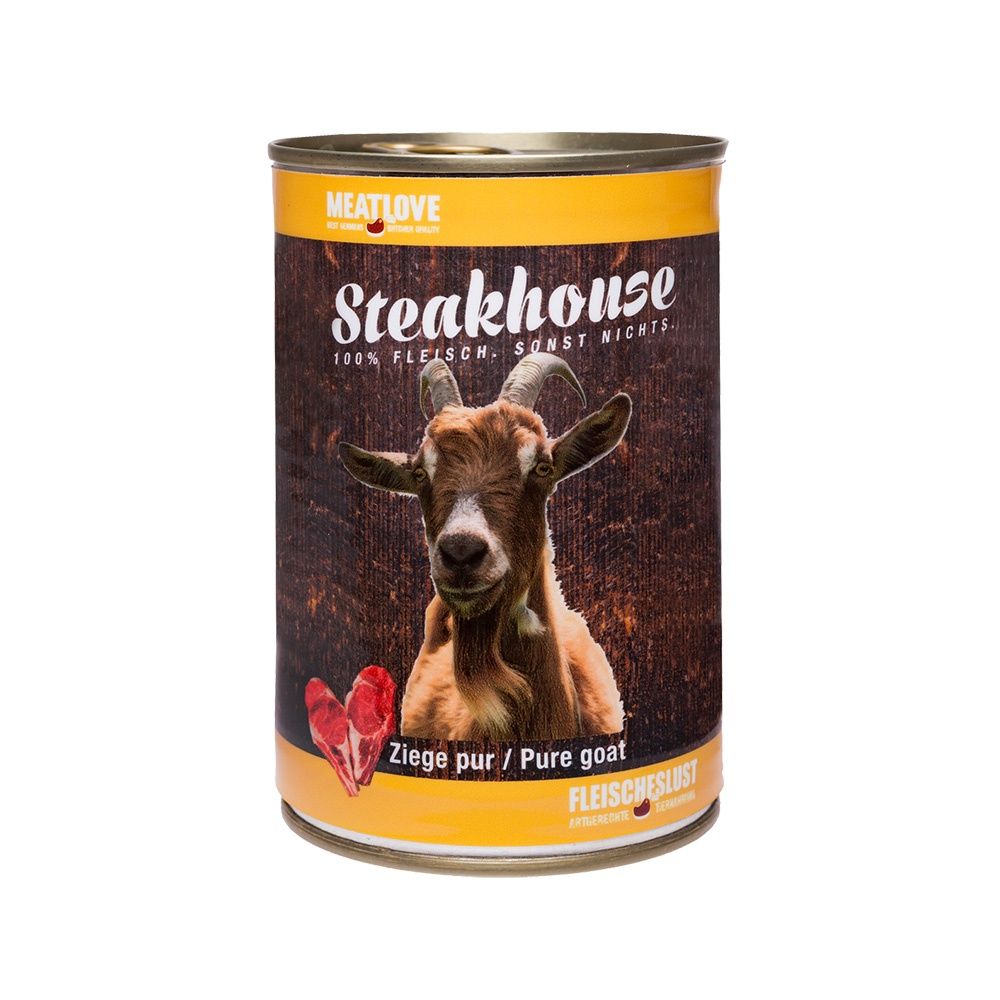 Fleischeslust Steakhouse Tinned Pure Goat, 400 g