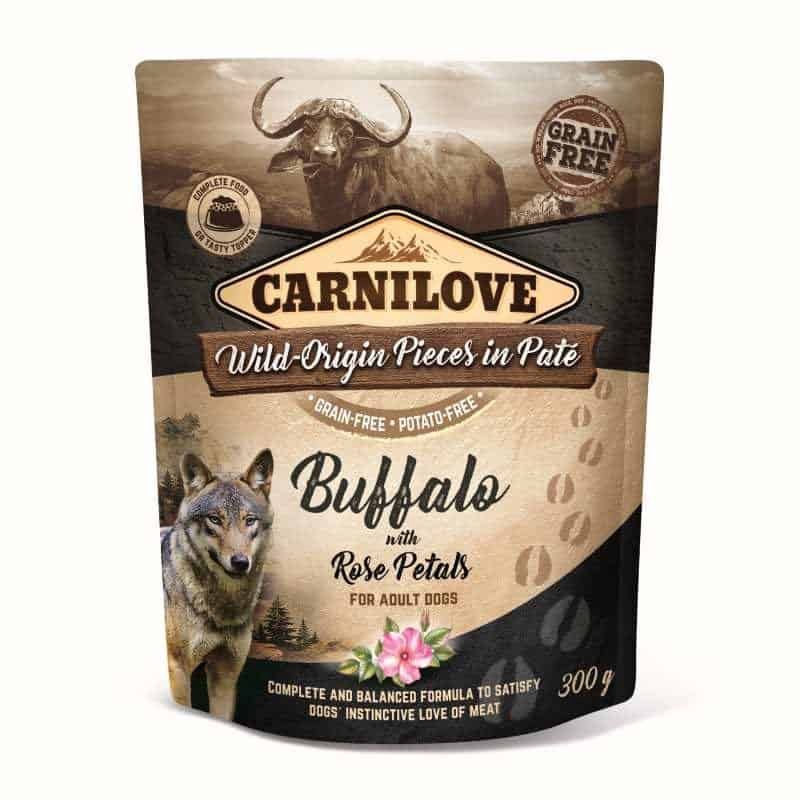 Carnilove Pouch Buffalo with rose petals 300g