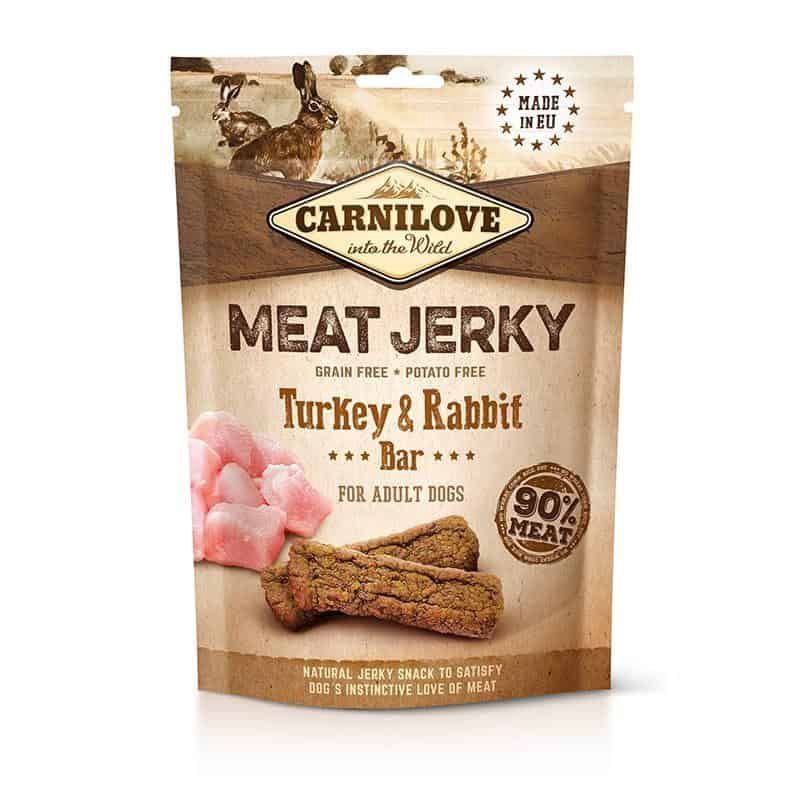 Carnilove Jerky - Turkey &amp; Rabbit Bar 100 g (12)
