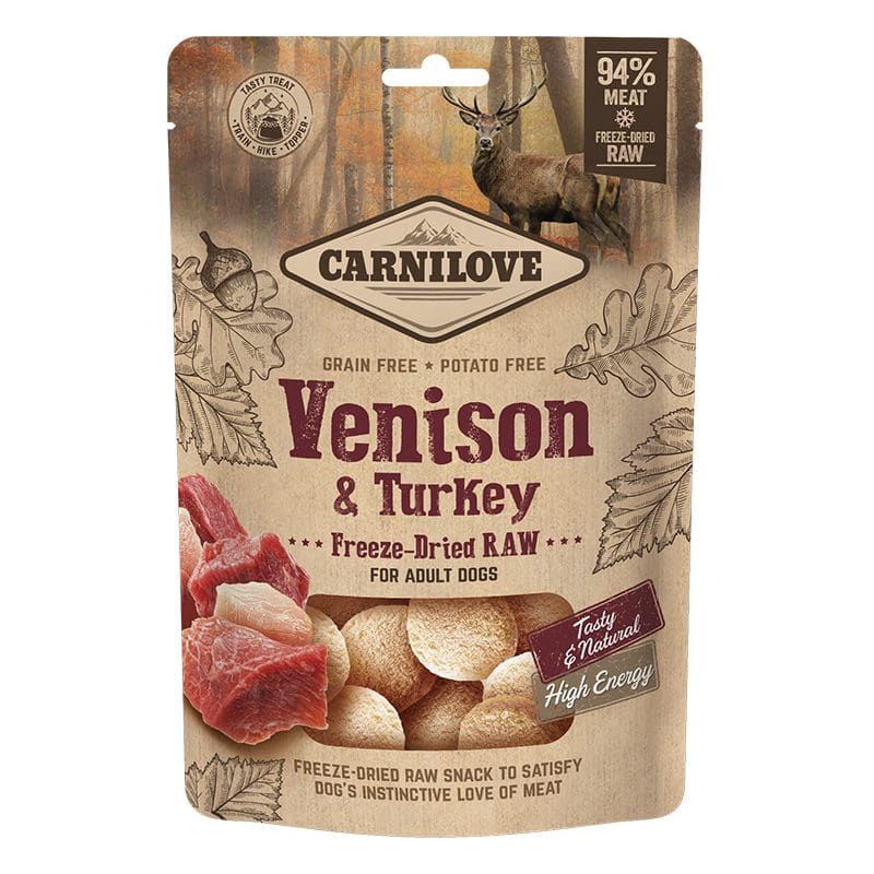 Carnilove Freeze-Dried Raw Snacks Venison/Turkey (10)