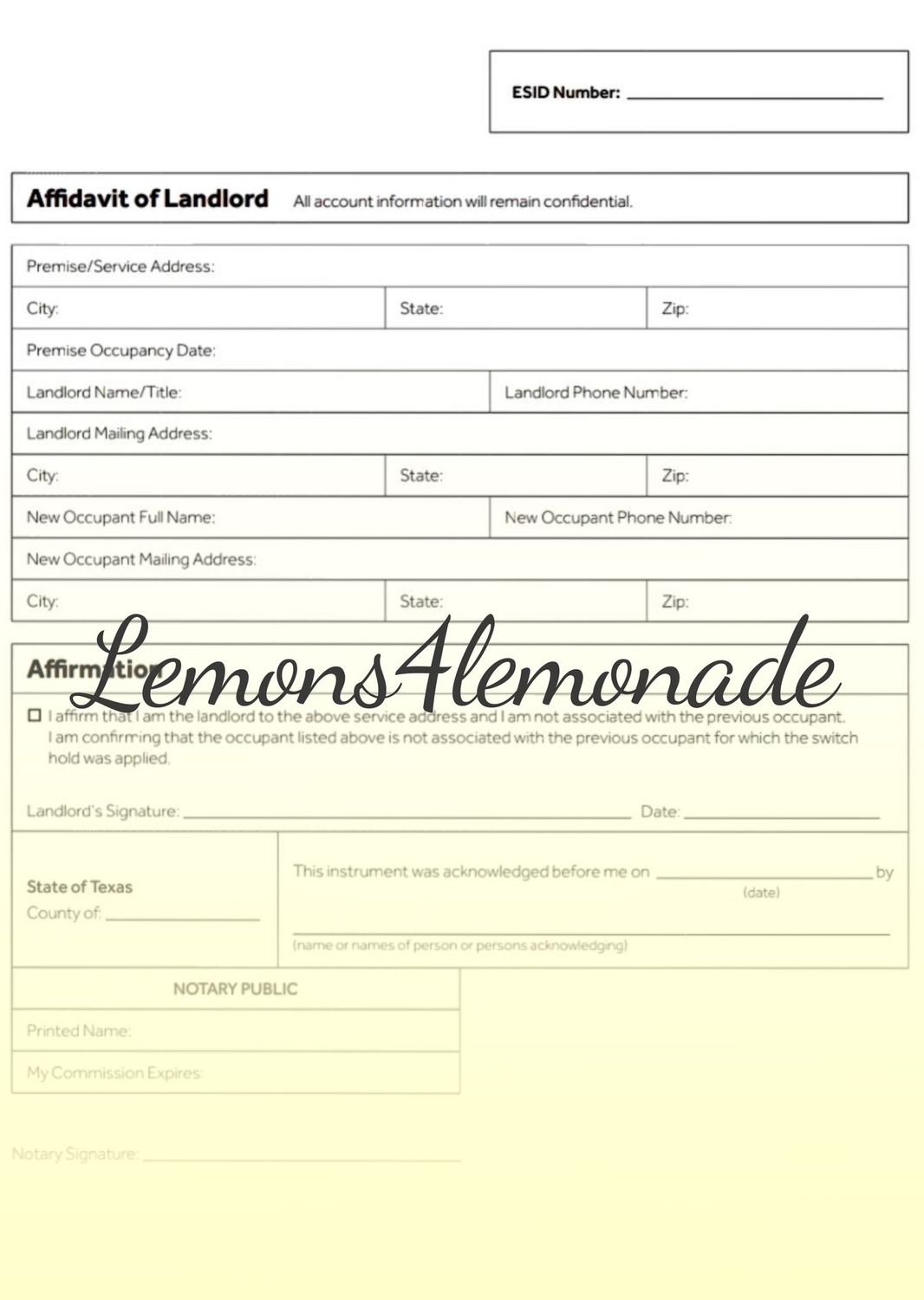 Landlord Verification for Utilities