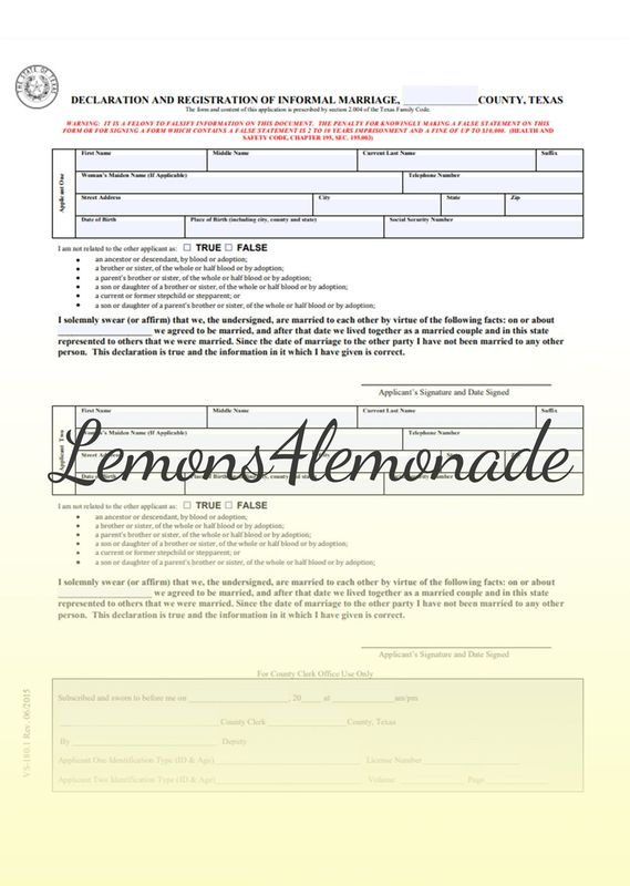 Registration in Formal Marriage