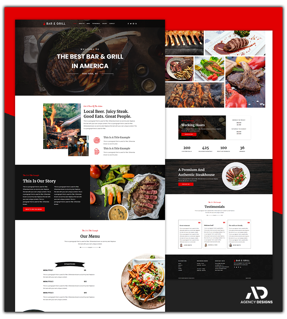 BAR & GRILL TEMPLATE