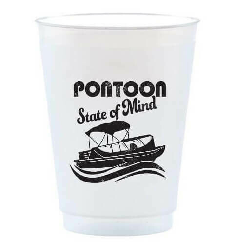 Pontoon State Of Mind Cups - 8 Pack