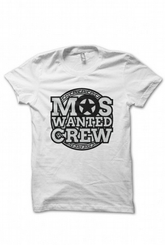 Mos Wanted Crew Logo - White