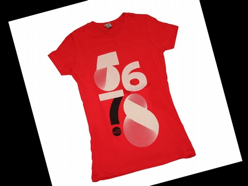 &quot;5678&quot; - Red - Women&#39;s Baby Tee