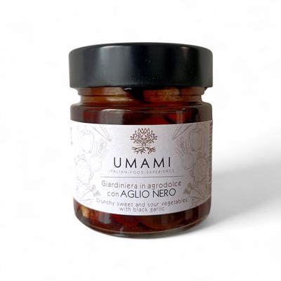GIARDINIERA IN AGRODOLCE CON AGLIO NERO