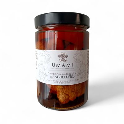 GIARDINIERA IN AGRODOLCE CON AGLIO NERO 560g