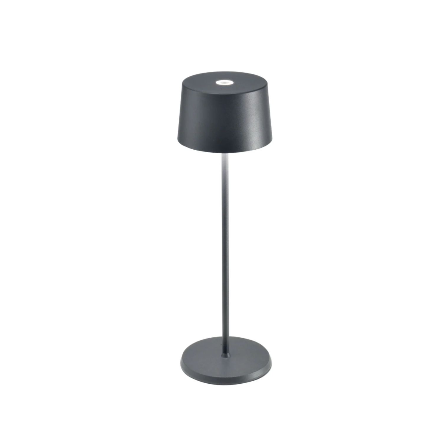 Olivia Pro Table Lamp, Color: Dark Gray