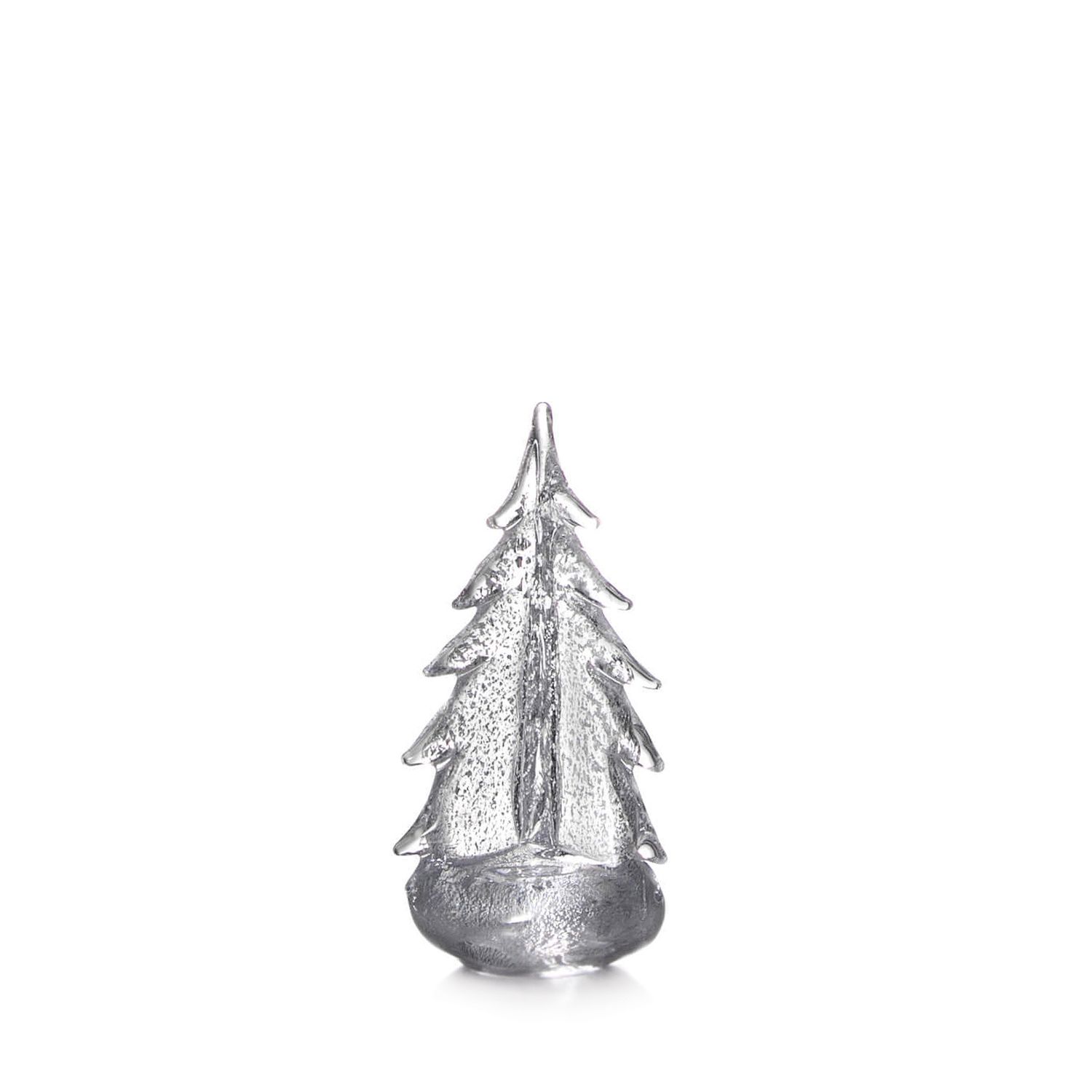 Simon Pearce Silver Leaf Evergreen- 10&quot;