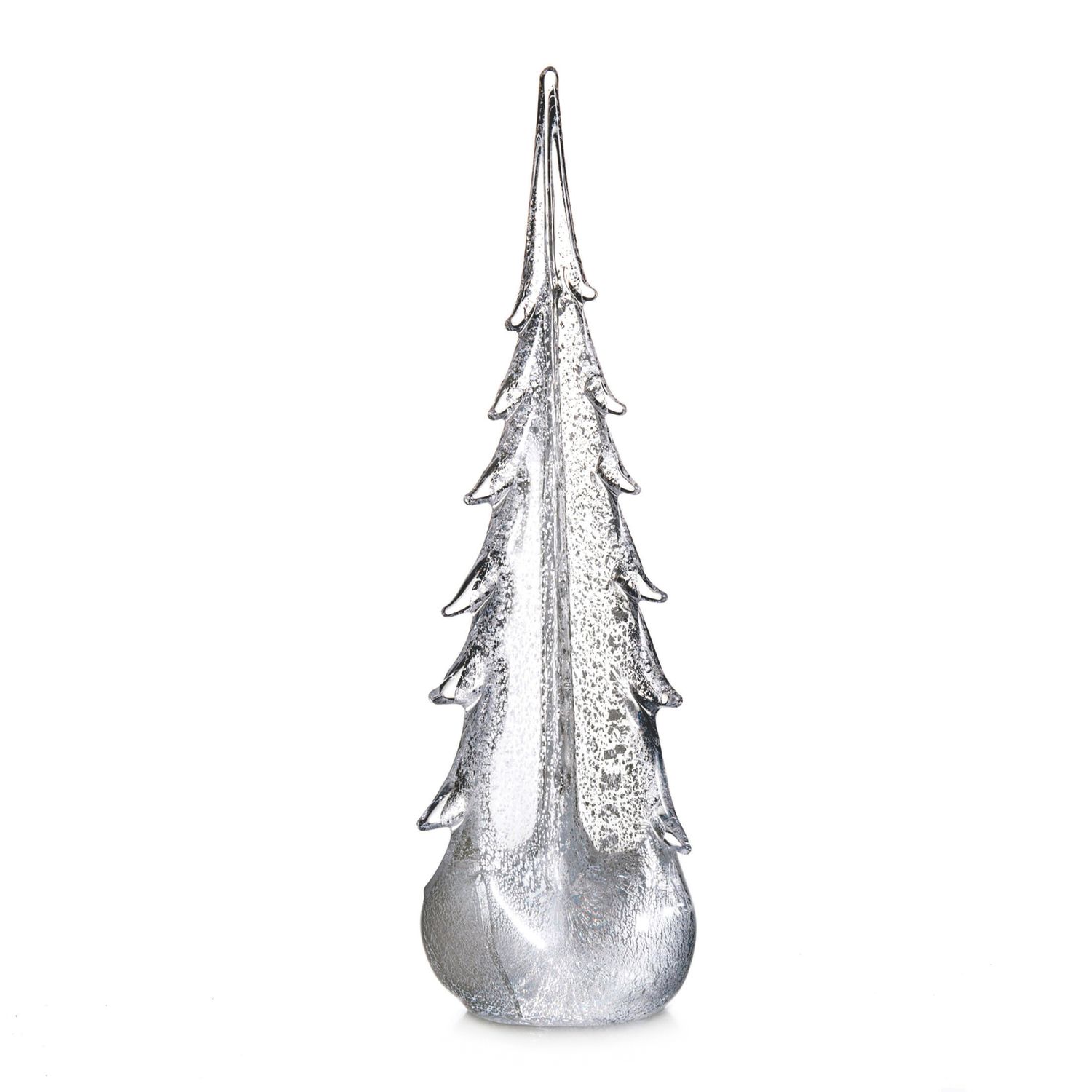 Simon Pearce Silver Leaf Evergreen- 14&quot;