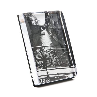 Simon Pearce Woodbury Photo Block in gift box  - Vertical 7x5