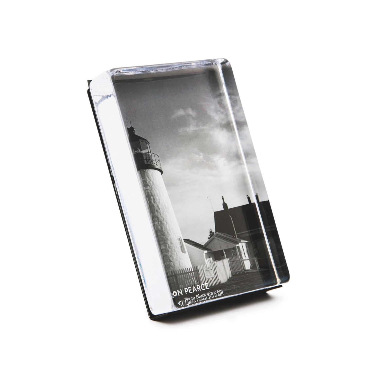 Simon Pearce Woodbury Photo Block in gift box - Vertical 6x4