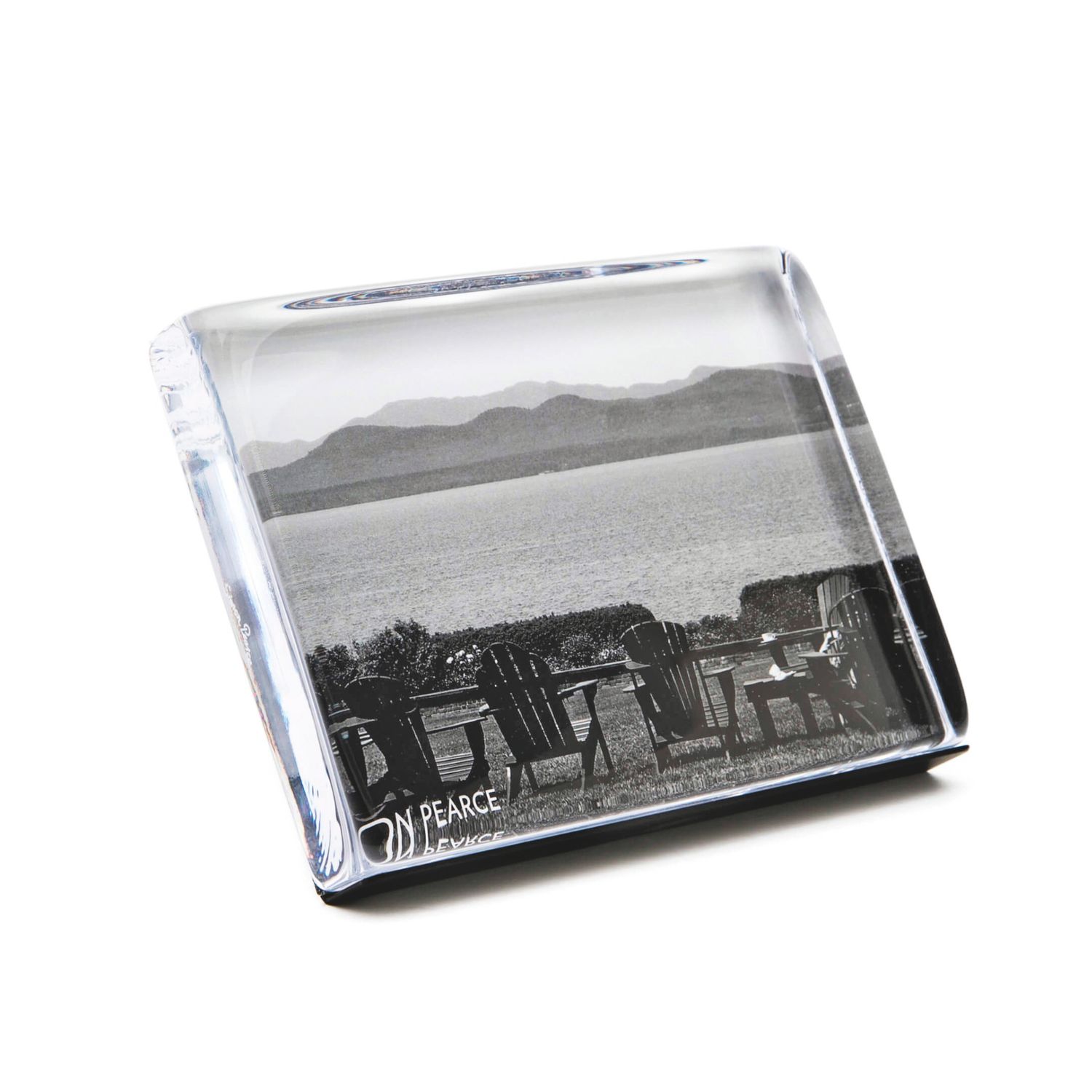 Simon Pearce Woodbury Photo Block in gift box - Horizontal 5x7