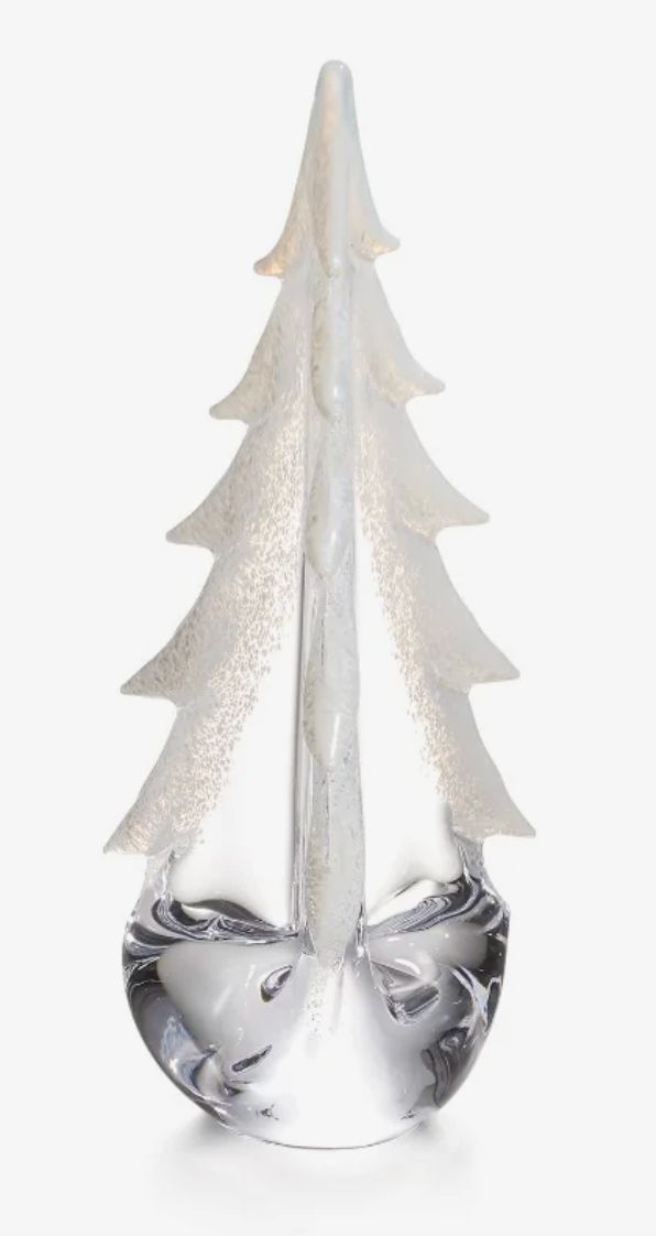 Simon Pearce Snowy Branches Evergreen- 12"