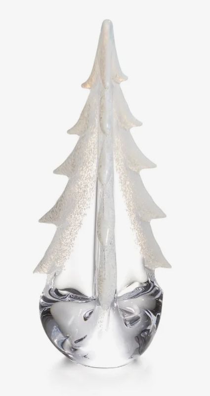 Simon Pearce Snowy Branches Evergreen- 12"