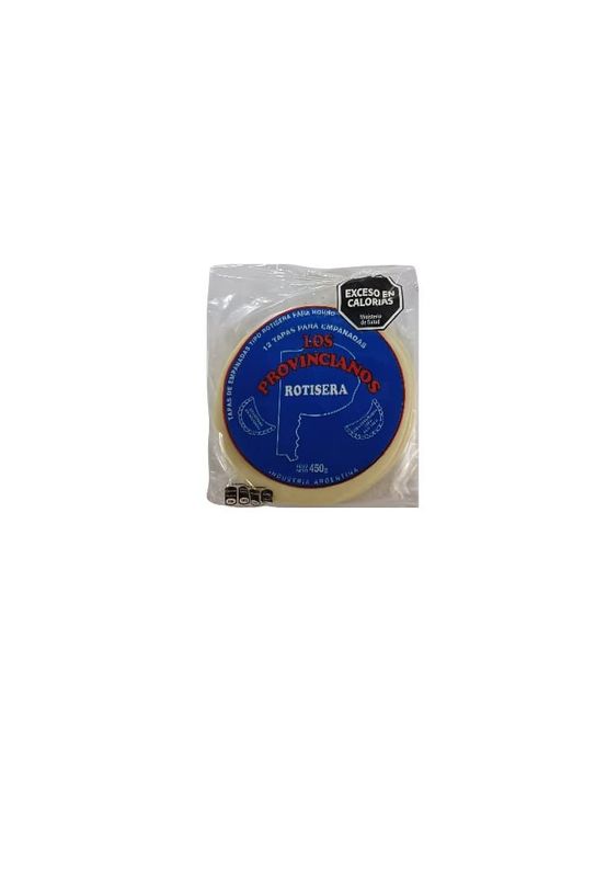 Tapas Rotisera de 450gr x12u