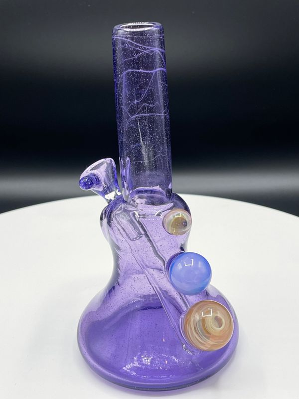 Jason Walker Glass Small Purple Flower Tube