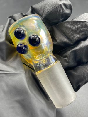 Chapo Glass - 18mm Blue Color Accented Fume Slide