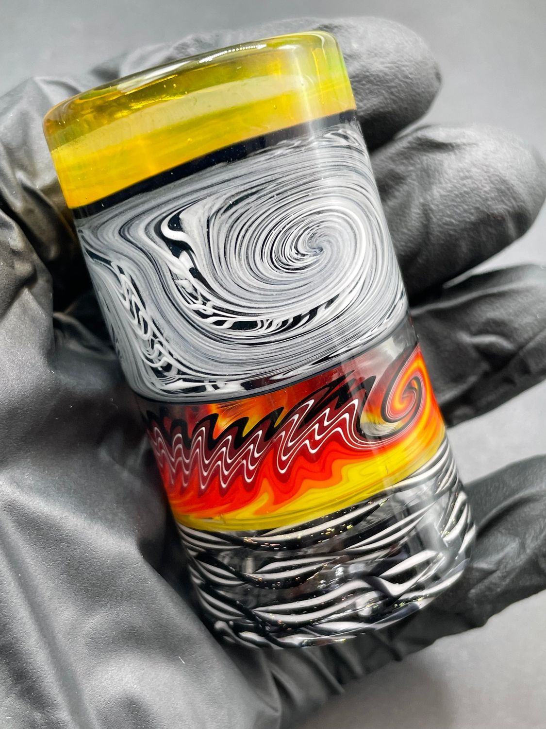 Baker the Glass Maker - Worked Shot Glass (UV)