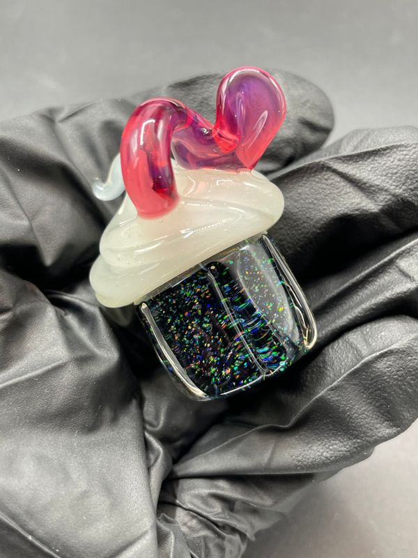 Bambi Glass - Cupcake Pendant #3