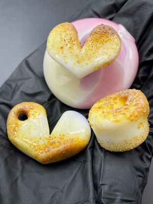 Bambi Glass - Toasted Heart Pendant Set