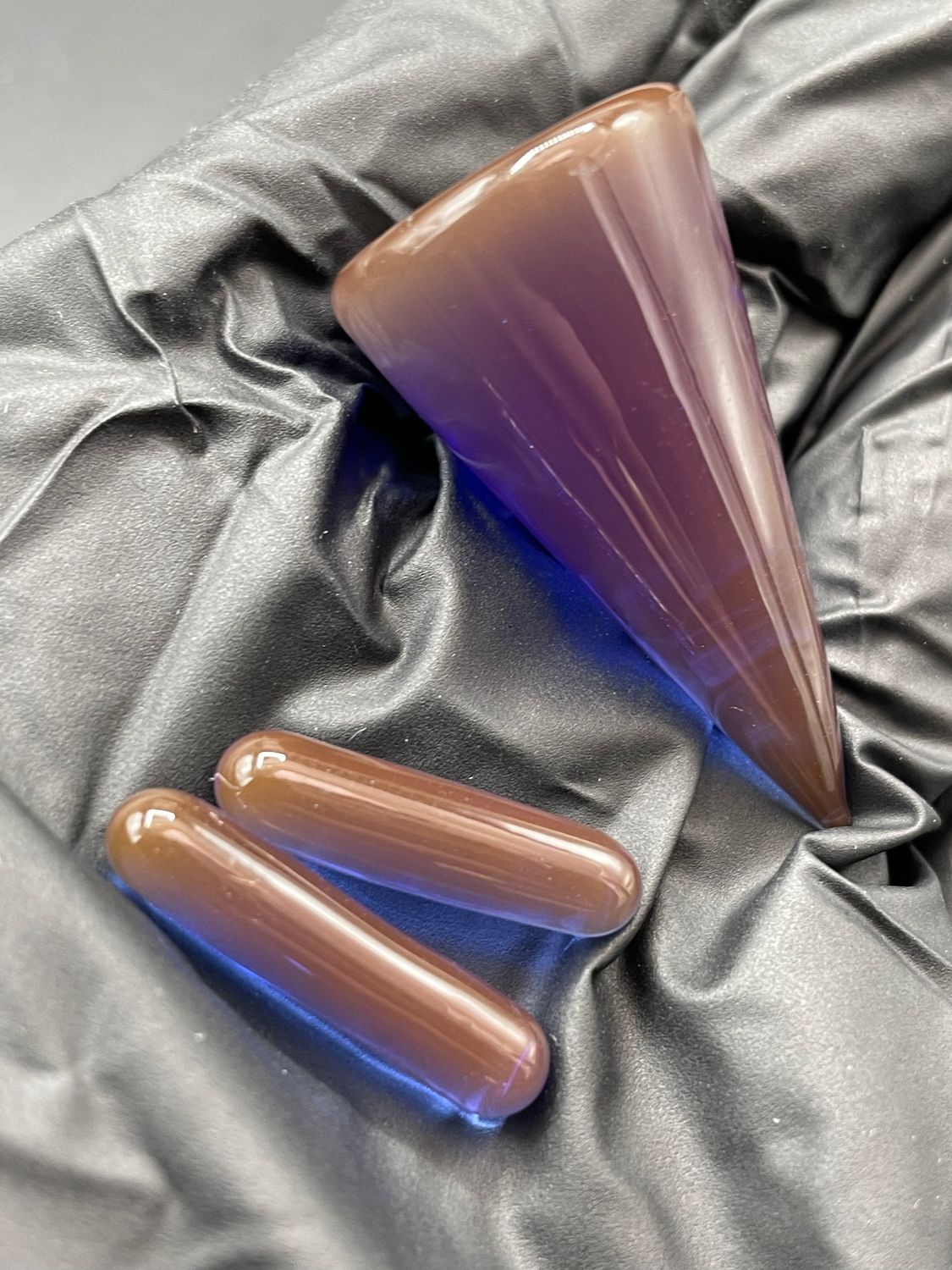 Parison Glass - 3pc Cone Slurper Set 6