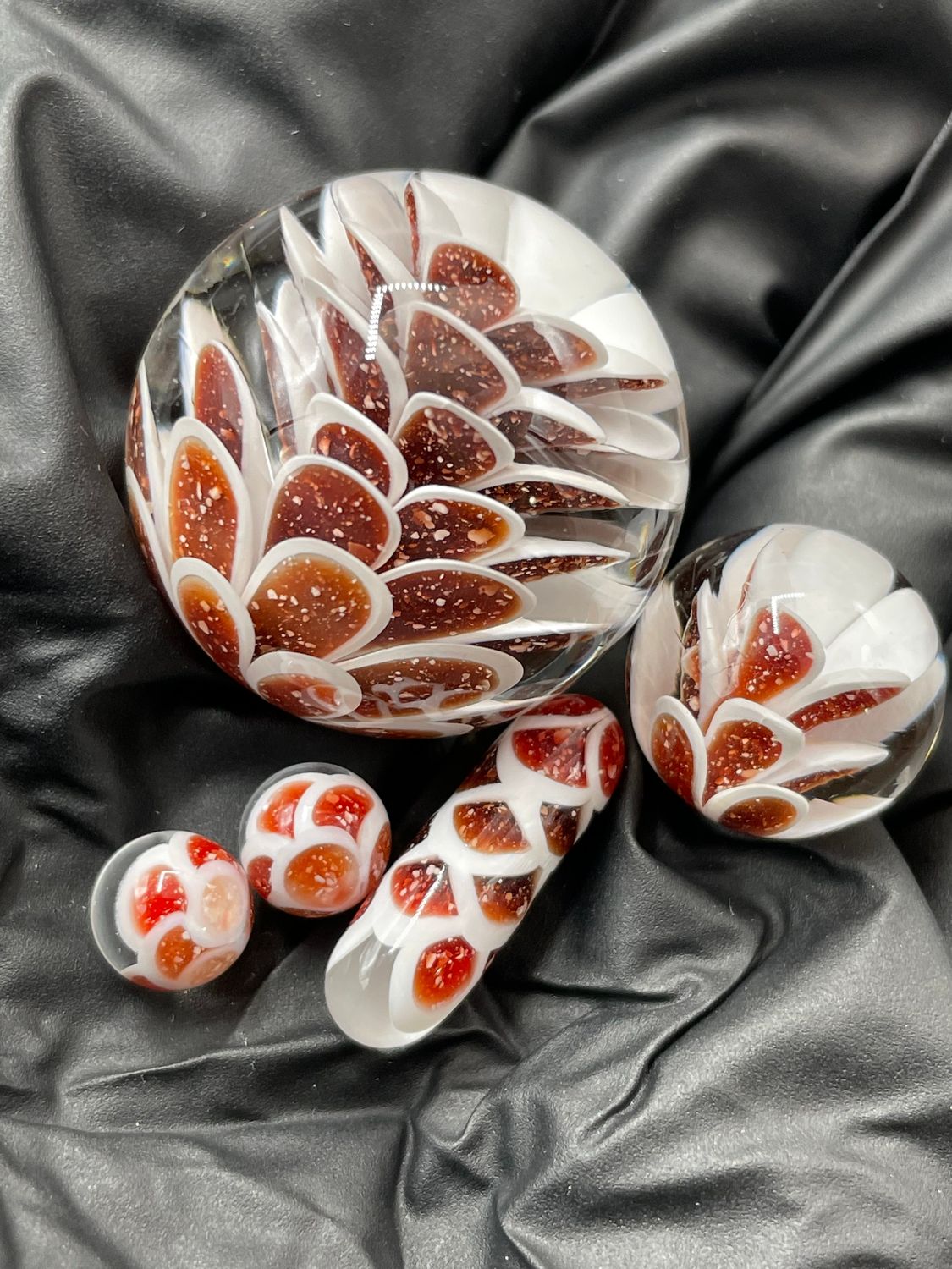 Divleli Glass - 5pc Dotstack Implosion Slurper Set 2