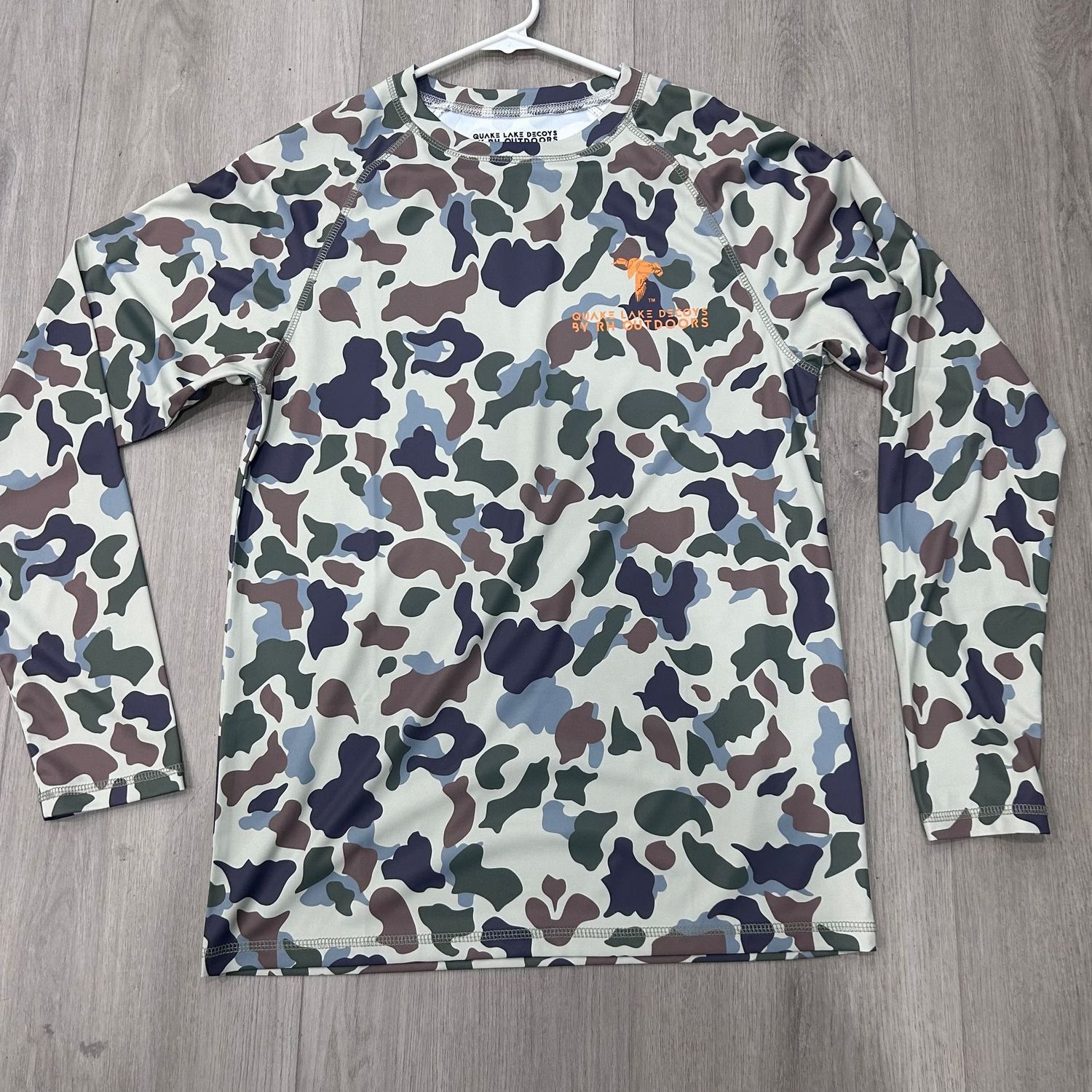 QLD Old School Camo Long Sleeve