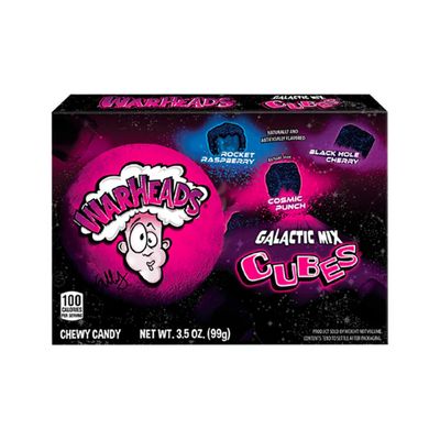 WARHEADS GALACTIC MIX CUBES THEATRE BOX
