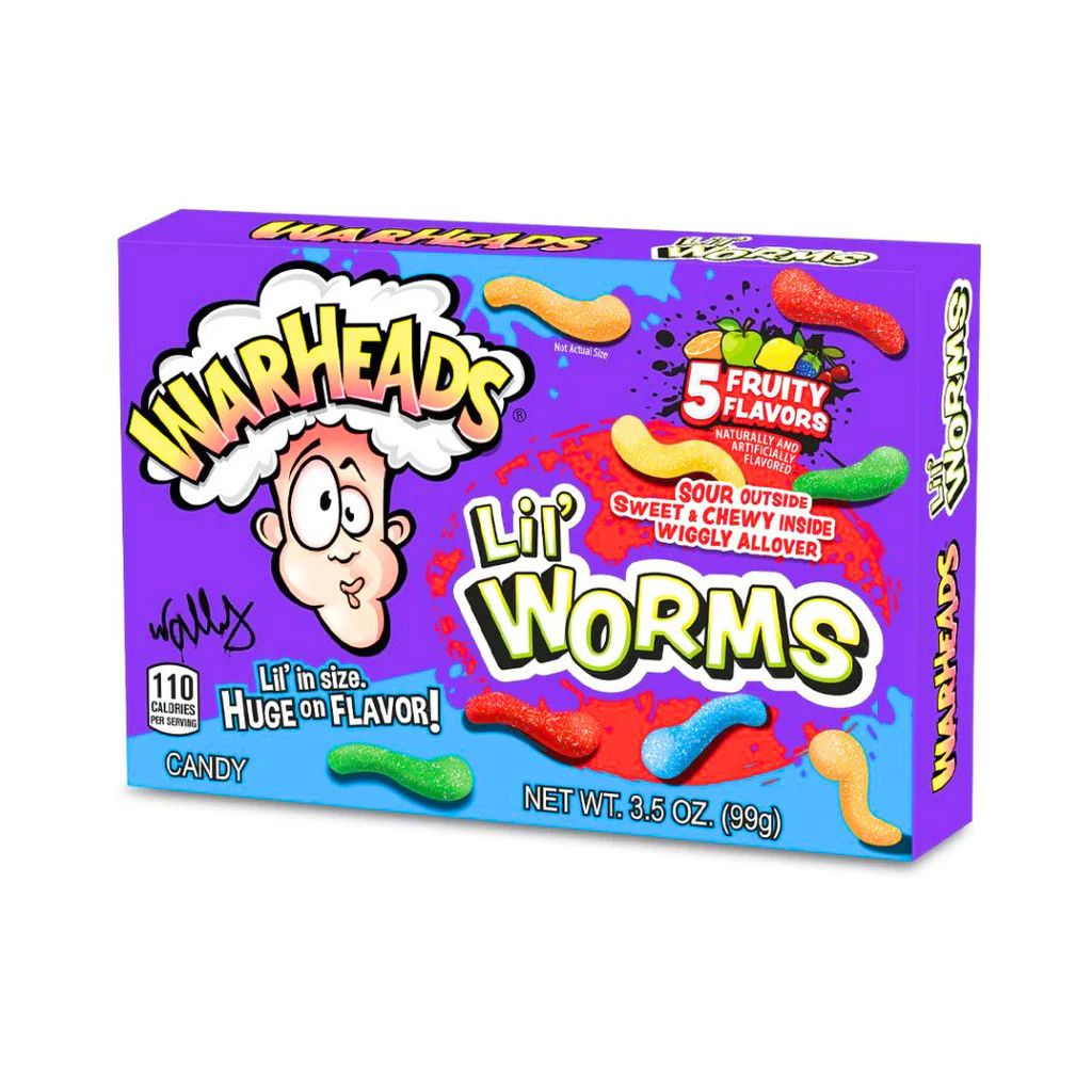 WARHEADS LIL WORMS THEATRE BOX