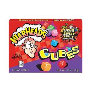 WARHEADS SOUR CHEWY CUBES THEATRE BOX
