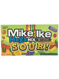 MIKE AND IKE MEGA MIX SOURS THEATRE BOX