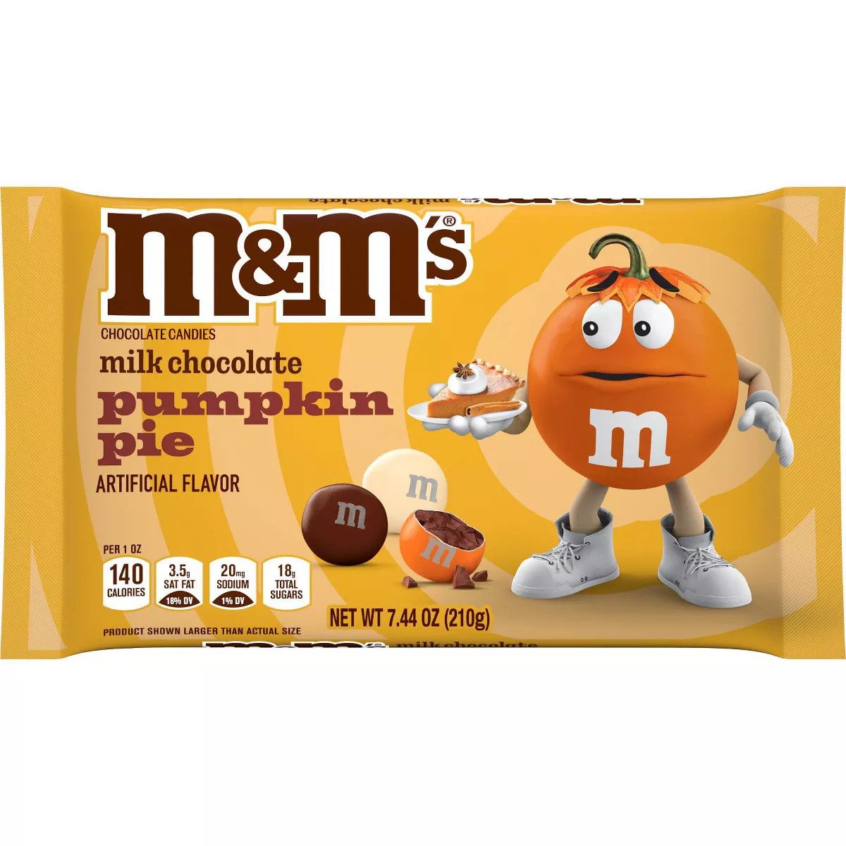 M&amp;M HALLOWEEN MILK CHOCOLATE PUMPKIN PIE