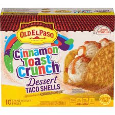 CINNAMON TOAST CRUNCH DESSERT TACO SHELLS