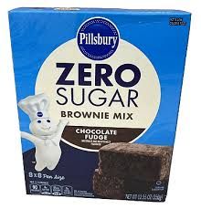 PILLSBURY ZERO SUGAR CHOCOLATE  FUDGE BROWNIE MIX