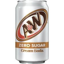 A&amp;W CREAM SODA ZERO CAN