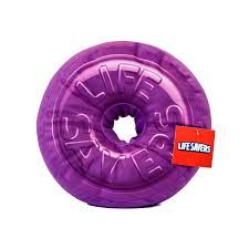 KANGARU LIFE SAVERS ROUND PURPLE PILLOW WITH HOLE 10&quot;X2&quot;X2&quot;