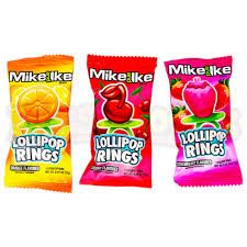 MIKE AND IKE LOLLIPOP RINGS
