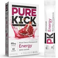 PURE KICK BLACK CHERRY POMEGRANATE SINGLES TO GO