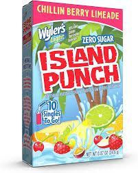 WYLERS SINGLES TO GO ISLAND PUNCH CHILLIN BERRY LIMEADE