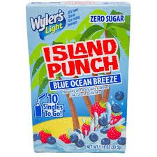WYLERS SINGLES TO GO ISLAND PUNCH BLUE OCEAN BREEZE