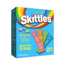 SKITTLES TROPICAL SINGLES TO GO 30 PACK